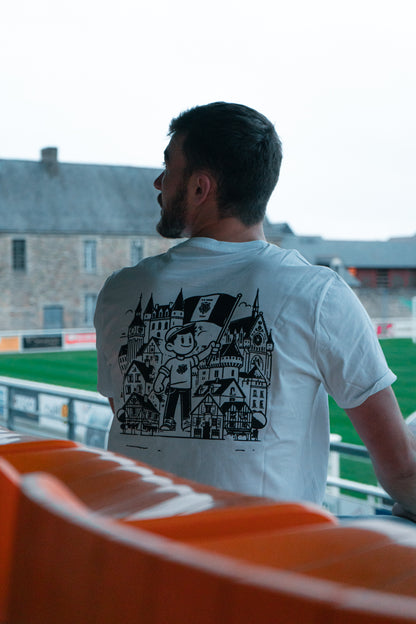 T-SHIRT BLANC/NOIR P'TIT VITRÉEN